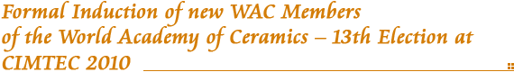 Formal Induction of new WAC Members (13th Election)
